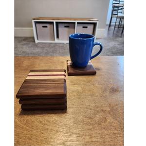 Posavasos de madera cuadrados de Acacia al por mayor, taza de té, taza de café, posavasos de nogal utilizados para cualquier tipo de mesa - Product Image 5