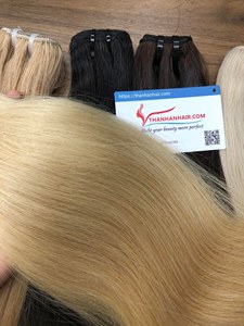 Venta al por mayor Extensiones de cabello vietnamita doble dibujado cutícula alineada todo color Extensiones de cabello de la trama de la máquina Extensiones de cabello humano - Product Image 5
