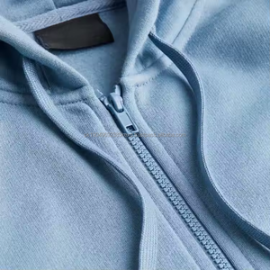 Sudadera con Capucha Extra Grande de Alta Calidad para Hombre, Lisa, con Cierre Completo, Hombros Caídos, Personalizable con Logotipo - Product Image 3