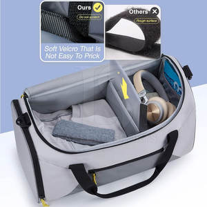 Bolsas de gimnasio plegables hechas de poliéster impermeables ligeras portátiles Bolsas de gimnasio cómodas MOQ bajas - Product Image 3