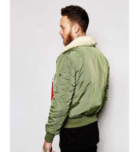 แจ็คเก็ตบอมเบอร์ผู้ชายสไตล์เท่ห์สุดฮิตสำหรับฤดูหนาว คอตั้ง พร้อมโลโก้ด้านหน้า กันน้ำและระบายอากาศได้ดี - Product Image 3