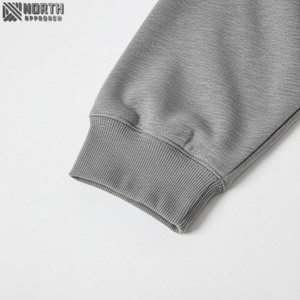 Sweats à capuche courts personnalisés en coton/polyester épais pour hommes sweat-shirt de haute qualité pullover vierge surdimensionné pour hommes 450 gsm - Product Image 3