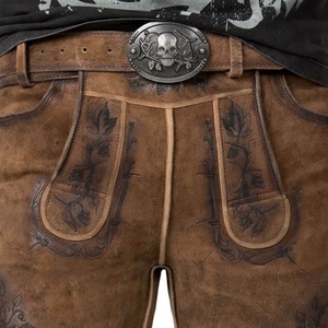 Venta al por Mayor de Trajes Bávaros Alemanes para Hombre, Incluye Pantalones Cortos Lederhosen Bordados de Cintura Media, Estilo Oktoberfest - Product Image 5