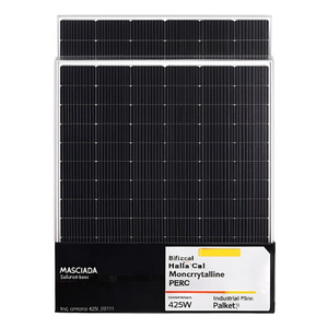 Panneau solaire monocristallin PERC bifacial demi-cellule 425W sur palette industrielle - Product Image 2
