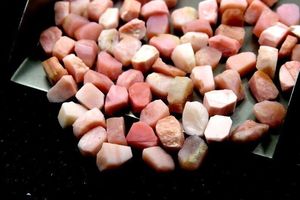 <strong>October</strong> Birthstone <strong>10</strong>-Piece Set 12-14 MM Raw Pink Opal Gemstones Genuine Natural Crystal Loose Rough Gemstones Wholesale
