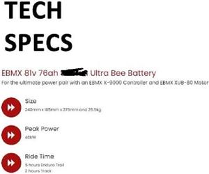 Batterie de course EBMX haute puissance 81v 45ah Surrurn Ultra Bee DIY de qualité industrielle, personnalisable, prise en charge OEM ODM, pas de couvercle nécessaire, 3 ans - Product Image 3