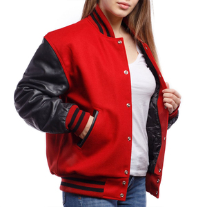 Chaquetas de mujer de alta calidad Varsity Precio al por mayor Servicio OEM Chaquetas de mujer Chaqueta universitaria rápida transpirable para mujer - Product Image 3