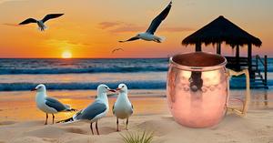 Metal Copper Moscow Mule Mug 2 oz Hammered Shot Glass Drinkware for Beer Tequila Whiskey and Other <b>Liquids</b> Mini Mug - Product Image 3