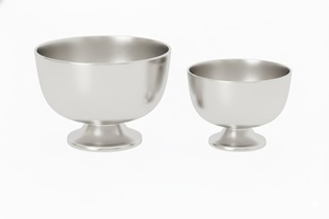 Tazón para Servir Chocolate de Metal Ecológico, Utensilios de Cocina, Decoración del Hogar, Diseño Contemporáneo de Aluminio de Tendencia - Product Image 6