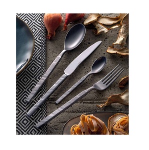 Flatware Set of 4 Pieces Silverware Stainless Steel Cutlery Set Kitchen Utensil Like Spoon Fork and Knife Comes With High Trend - Product Image 1