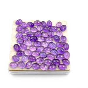 Améthyste Pierre précieuse de qualité Cabochons naturels polis à la main Prix de gros Fournitures de bijoux en pierres précieuses faites à la main - Product Image 3