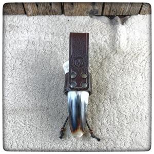 Taille personnalisée naturel vache boeuf Viking corne à boire personnalisé petite fête décoration tir sculpté en cuir animal artisanat - Product Image 6