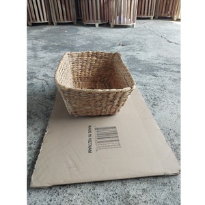 Cajas de almacenamiento multifunción clásicas ecológicas modernas, contenedores de jacinto de agua cuadrados y rectangulares al mejor precio para la organización del hogar - Product Image 1