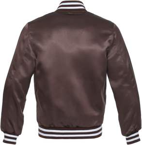 แจ็กเก็ตเลตเทอร์แมนของผู้ชายสไตล์วินเทจผ้าซาตินระบายอากาศได้ดีดีไซน์ว่างเปล่าสำหรับเบสบอลการบิน - Product Image 4