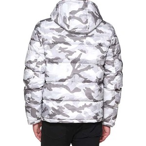 2025 hombres Camo extraíble con capucha Puffer chaquetas OEM servicio de diseño de Pakistán venta al por mayor personalizado burbuja chaqueta acolchada invierno - Product Image 6