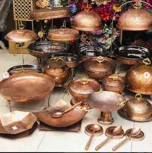 จานอุ่นอาหารสีทองจาน3L ทำจากสเตนเลสสตีลดีไซน์ใหม่สำหรับโรงแรมหรูหราปรับแต่งได้ตามต้องการ - Product Image 6