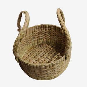 Nordic Modern Style Handmade Rattan Seagrass Storage Tray Creative Rectangle <b>Basket</b> for Fruits Bread Serving Luxury Design - Product Image 3