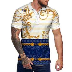 Nueva Camiseta Polo Casual de Manga Corta con Botones, Diseño Creativo, Patrón de Alta Calidad y Transpirable, Camiseta Polo con Estampado Puff para Hombre - Product Image 5