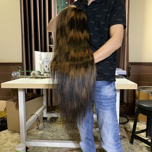 Vente chaude En Gros Cuticule Aligné Non Transformé Cheveux Vietnamiens Vierge Cheveux Humains Lace Front Perruques Droite Livraison Gratuite Doux - Product Image 1