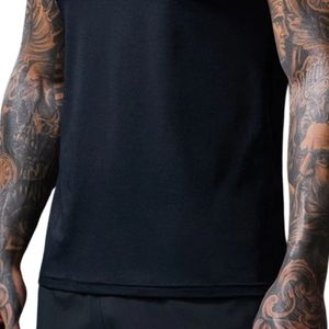 Black <b>Gym</b> Performance <b>Vest</b> Sleeveless Training Tank Top Lightweight Breathable Activewear for <b>Men</b> Workout Fitness and Sports - Product Image 5