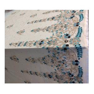 High Quality Luxury Hand <b>Beaded</b> Lace <b>Fabric</b> for Wedding Dress and Evening Gown Design Available for Affordable Price - Product Image 6