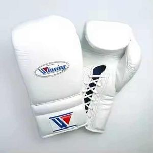 Gants de boxe professionnels de haute qualité en cuir véritable imperméables à séchage rapide respirants à lacets personnalisables pour adultes MMA - Product Image 4