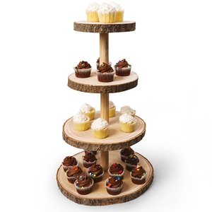 Support à gâteau en bois fait main de haute qualité, qualité supérieure, usage décoratif, best-seller, dernière arrivée, vente en gros, design moderne - Product Image 5