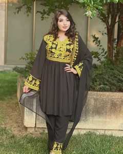 Fournisseur direct d'usine Nouvelles robes Kuchi afghanes pour la collection de l'Aïd Robes Kuchi afghanes confortables et respirantes en gros - Product Image 5