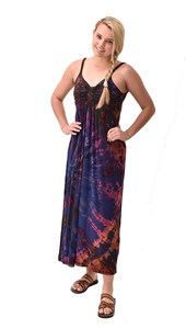 Combinaisons d'été pour femmes Tradinational, style vintage, tie-dye, bretelles spaghetti, taille haute, séchage rapide - Product Image 5