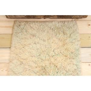 Tapis turc vintage 2x2,7 pieds, tapis blanc à motifs floraux - Product Image 3