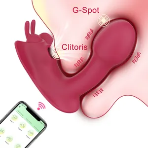 מפעל אספקת 10 מציצת רטט מצבי הדגדגן g-spot ממריץ פרפר ללבוש דילדו ויברטור לנשים