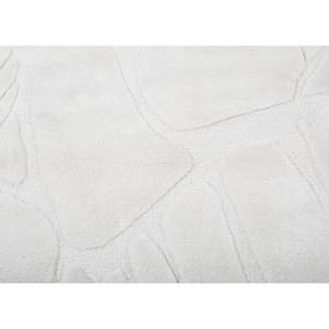 Tapis moderne abstrait en viscose tufté à la main Cera Ivory de 10 mm d'épaisseur pour salon, chambre, bureau, couloir d'adolescent - PTPV-7064 - Product Image 3