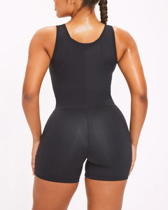 Mermaid Zipper Body Shaper de una pieza Fuerte de doble capa Control de barriga Sujetador sin push-up Traje de yoga para mujeres - Product Image 5