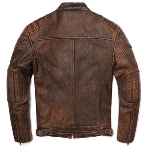 Veste de moto pour homme en cuir véritable jaune vintage 2024, en cuir de vache naturel, à capuche, respirante, slim, DDP - Product Image 5