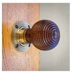 Perilla de puerta redonda de madera con efecto de haya, par de diámetro, perillas de mármol más vendidas con tamaño de forma de Color personalizado, artículo hecho en La India - Product Image 3