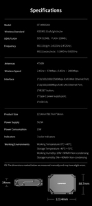 Comfast wr632ax 3000Mbps dual-band Wi-Fi 6 du lịch Router, dễ dàng lưới openwrt với 2.5Gbps cổng mạng - Product Image 6