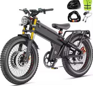 Vélo tout-terrain A9 Pro Max Bike-E 60V 70Ah 5600W à double moteur, pneus larges, autonomie de 200 milles, 7 vitesses, avec 3 ans de garantie, neuf et original - Product Image 1