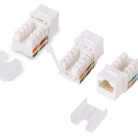 Cat6 UTP 180 derajat konektor jaringan 180 colokan Keystone