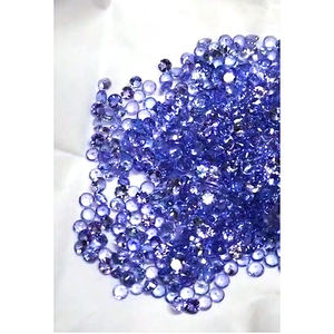 400 piezas de tanzanita azul Natural 3,5mm faceta redonda 68 Cts lote Iroc ventas tanzanita de alta calidad piedras preciosas sueltas cortadas US $300 todo - Product Image 5