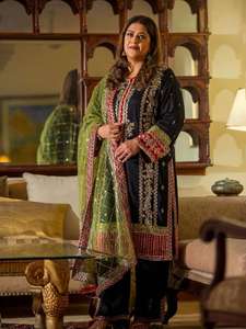 Elegante Lehenga Choli Anarkali de Chifón Bordado para Mujer, Ropa de Fiesta de Noche - Product Image 3