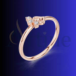 Dazz Jewels 10K แหวนเพชรชื่ออาหรับสำหรับผู้หญิงเครื่องประดับตามสั่งขายส่ง - Product Image 1