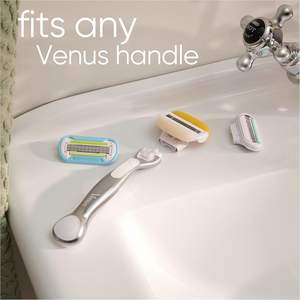 Gillette Venus ComfortGlide con hojas de afeitar Olay 2 en 1 para mujer, paquete de 3 hojas de repuesto - Product Image 2