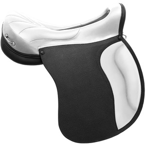 Selle d'endurance synthétique en cuir italien de haute qualité accessoires polyvalents produits de course de chevaux anglais d'Inde - Product Image 1