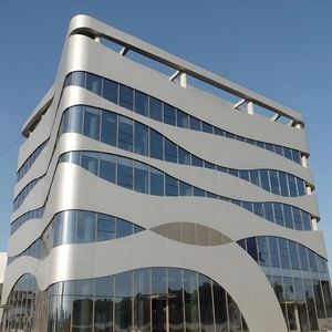 Façades durables esthétiquement agréables en aluminium de placage de revêtement en métal pour le salon extérieur d'hôtel-pour les murs rideaux extérieurs - Product Image 3