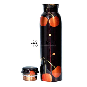 Bouteille en cuivre traditionnelle favorisant une hydratation saine Méthodes de guérison anciennes par Tradebyd - Product Image 5