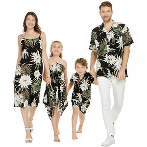 Conjunto coordinado para vacaciones familiares, ropa cómoda a juego para aventuras festivas, viajes a la playa y ocasiones para fotos familiares - Product Image 1