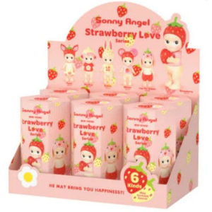 Set de 6 Figuras Coleccionables de PVC Selladas de la Serie SONNY ANGEL STRAWBERRY LOVE, Resina y EVA, Origen Animación Japonesa, Temática Animal - Product Image 1