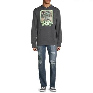 2024 hommes personnalisés hommes Y2K sweat à capuche zippé sur le visage strass motif imprimé vintage sweat à capuche surdimensionné de haute qualité OEM - Product Image 2