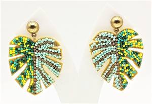 2025 nuevos pendientes simples de Pompón, pendientes de borla hechos a mano coloridos para mujer al mejor precio - Product Image 3