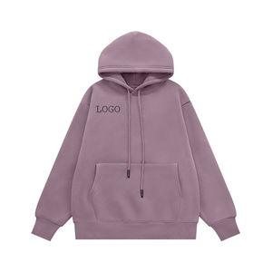 Precio de fábrica Mujeres Ropa deportiva Peso pesado Algodón French Terry Oversized Pullover Full Zip Hoodies Logotipo personalizado - Product Image 2